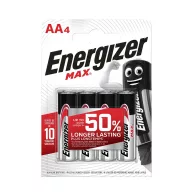 Energizer Max Alkáli Ceruza Elem AA B4