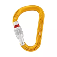 Petzl Munkavédelem ATTACHE Karabiner Screw Lock Sárga