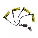 Nitecore Kellék Akkumulátor NH2400 AA 1,5V USB-C (2400 mAh) 4 darabos szett