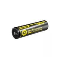   Nitecore Kellék Akkumulátor 18650 NL1834R USB-C tölthető 3400mAh 3,7V B1